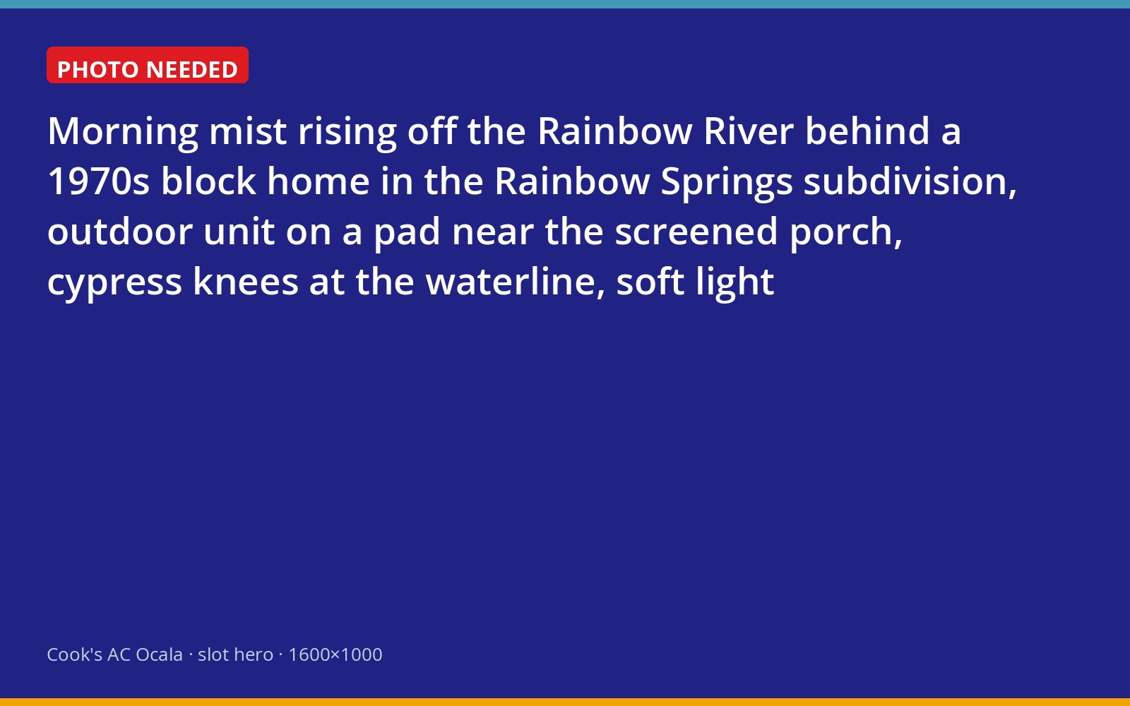 Mist over the Rainbow River behind a Rainbow Springs home with its outdoor AC unit in view