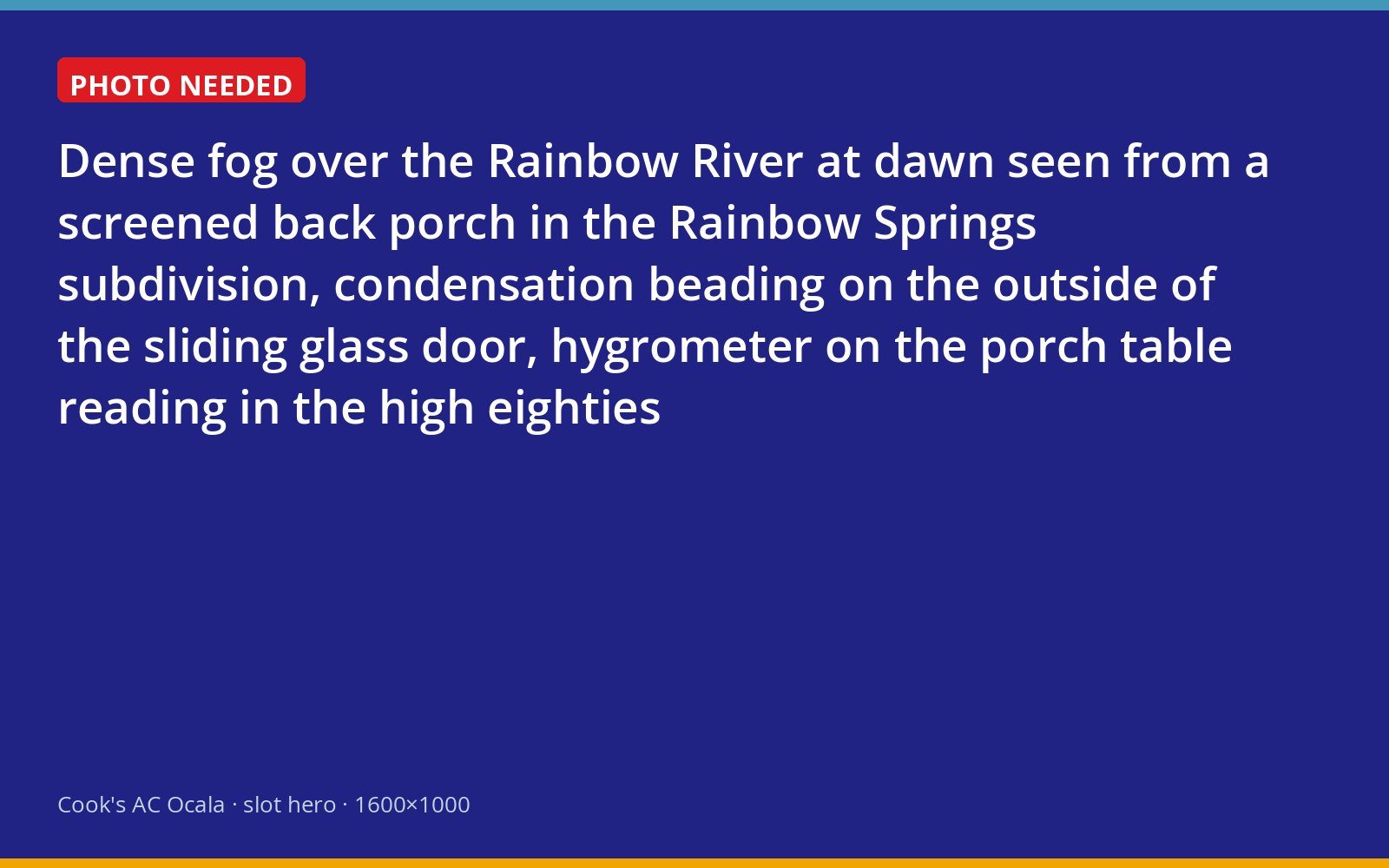 Fog over the Rainbow River from a Dunnellon porch with condensation on the glass door