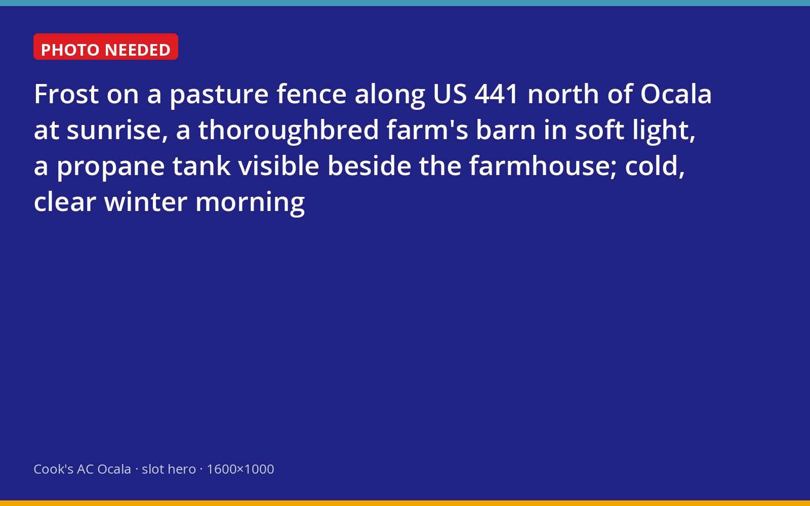 Frosty sunrise over a Marion County horse farm with a propane tank beside the farmhouse