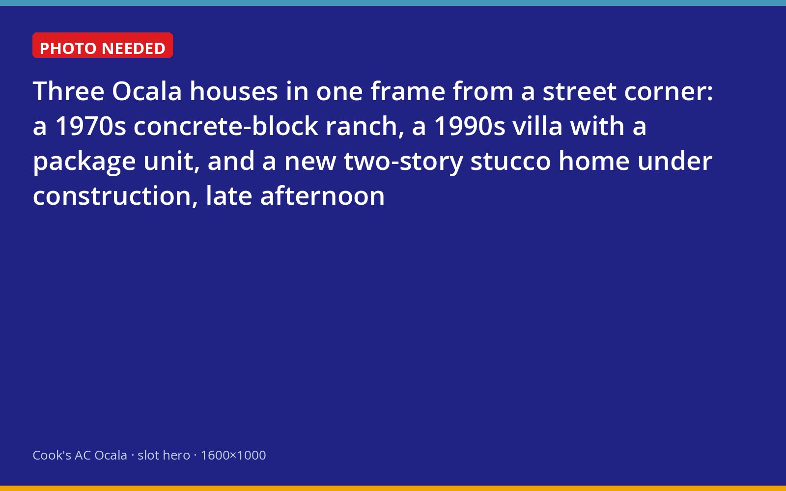 Three generations of Ocala housing side by side on one street